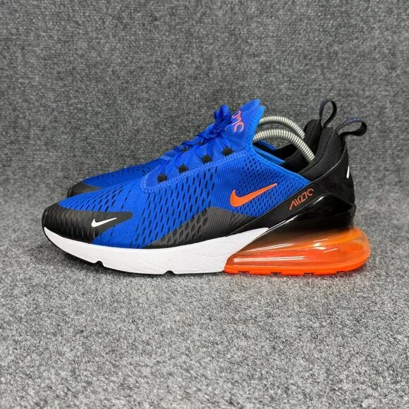 Nike Air Max 270 Shoes Men's 13 Racer Blue Orange Athletic Run Training Sneakers - Picture 4 of 11